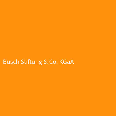 Busch Stiftung &amp; Co. KGaA