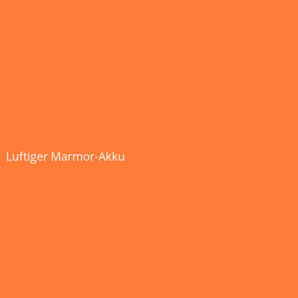 Luftiger Marmor-Akku
