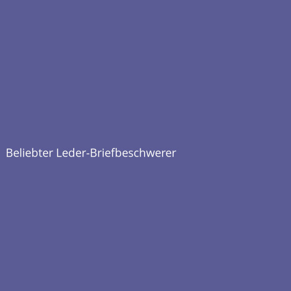 Beliebter Leder-Briefbeschwerer
