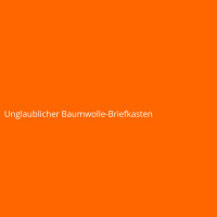 Unglaublicher Baumwolle-Briefkasten