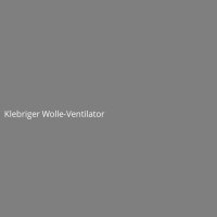 Klebriger Wolle-Ventilator